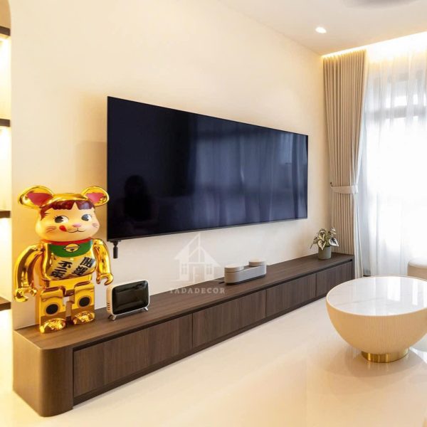 Mẫu kệ tivi gỗ công nghiệp cho phòng khách