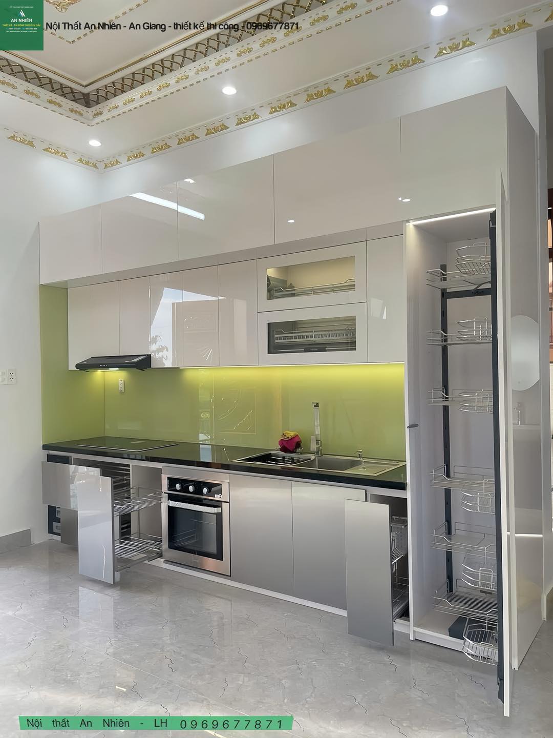 Mẫu tủ bếp nhựa - 002