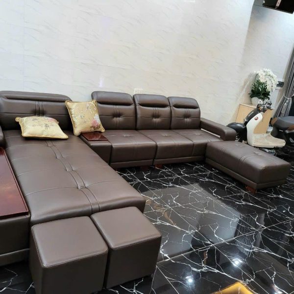Mẫu ghế sofa da cho phòng khách