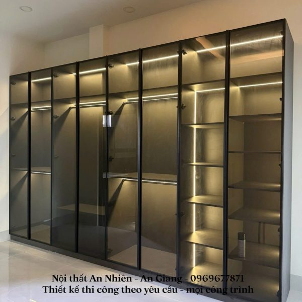Mẫu tủ áo cánh kính - 003