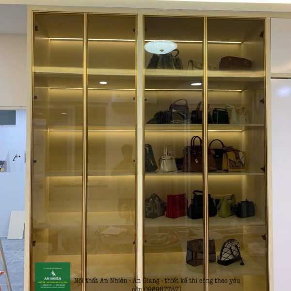 Mẫu tủ áo cánh kính - 001